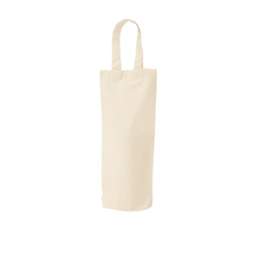SACS RÉUTILISABLES 1 BOUTEILLE  140 G/M2 14x32 CM BEIGE COTON (25 UNITÉ)