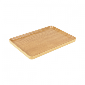PLATEAUX RECTANGULAIRES "ASAMI WARE"  28,5x20x2 CM COMPARAISON BOIS MÉLAMINE (4 UNITÉ)