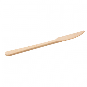 COUTEAUX "LUXURY"  20 CM IVOIRE FIBRE DE BOIS (10 UNITÉ)
