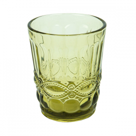 GOBELETS "VINTAGE" 250 ML Ø8x10 CM VERT VERRE (6 UNITÉ)
