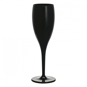 FLÛTES CHAMPAGNE 130 ML Ø 5,2/6,2x19,1 CM NOIR POLYCARBONATE (12 UNITÉ)