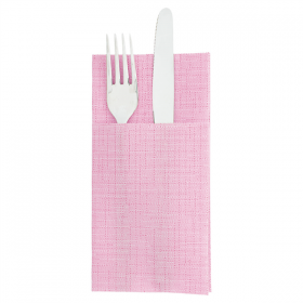 SERVIETTES KANGOUROU "DRY COTTON" 55 G/M2 40x40 CM FUCHSIA AIRLAID (700 UNITÉ)