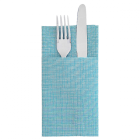 SERVIETTES "CANGURITO" "DRY COTTON" 55 G/M2 33x40 CM TURQUOISE AIRLAID (700 UNITÉ)
