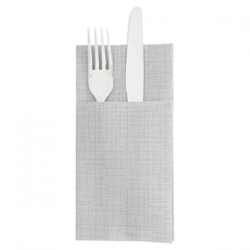 SERVIETTES KANGOUROU "DRY COTTON" 55 G/M2 40x40 CM GRIS AIRLAID (700 UNITÉ)