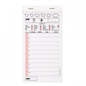 BLOCS COMMANDES DUPLI 50x2 FEUILLES  10x19 CM BLANC AUTOCOPIANT (100 UNITÉ)
