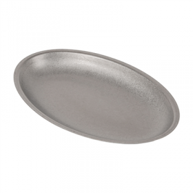 ASSIETTES OVALES "ARTINOX" 700 ML 30x18,2 CM ARGENTE INOX (6 UNITÉ)