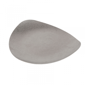 ASSIETTES IRREGULIÈRES "ARTINOX"  Ø26,6x22x2,6 CM ARGENTE INOX (10 UNITÉ)