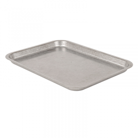 PLATEAUX RECTANGULAIRES "ARTINOX" 300 ML 22x16x1,3 CM ARGENTE INOX (10 UNITÉ)
