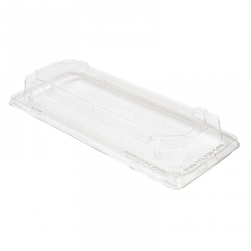 COUVERCLES POUR RÉF. 267.96  22,4x9,5x3,5 CM TRANSPARENT RPET (164 UNITÉ)