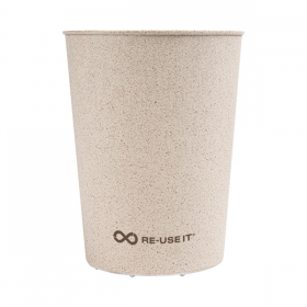 VERRES RÉUTILISABLES 500 ML Ø9/6,9x11,5 CM NATUREL RICE HUSK BIOCOMPOSITE (312 UNITÉ)