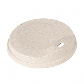 COUVERCLES POUR GOBELETS 267.71/72   NATUREL RICE HUSK BIOCOMPOSITE (1000 UNITÉ)
