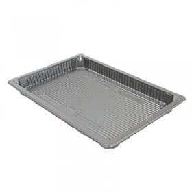 RÉCIPIENTS POUR "SUSHI" 442 ML 22,9x15,5x2,1 CM ARGENTE RPET (140 UNITÉ)