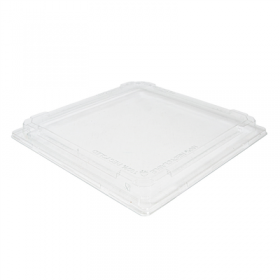 COUVERCLES POUR RÉF. 268.00  27x27x2,5 CM TRANSPARENT RPET (70 UNITÉ)