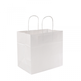 SACS SOS TRAITEUR AVEC ANSES  80 G/M2 24+15x29 CM BLANC CELLULOSE (250 UNITÉ)