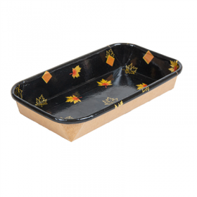 RÉCIPIENTS POUR "SUSHI"  20PE + 280 +16PE G/M2 16x9,1x2,4 CM NOIR KRAFT (800 UNITÉ)