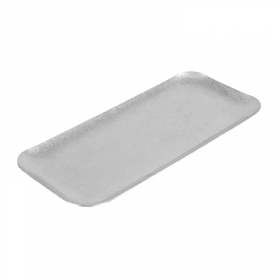 PLATEAUX RECTANGULAIRES "ARTINOX"  22x9,5x0,8 CM ARGENTE INOX (10 UNITÉ)