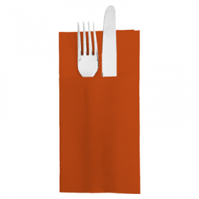 SERVIETTES KANGOUROU "ECOLABEL - DOUBLE POINT" 18 G/M2 39x40 CM ROUSSILLON OUATE (1400 UNITÉ)