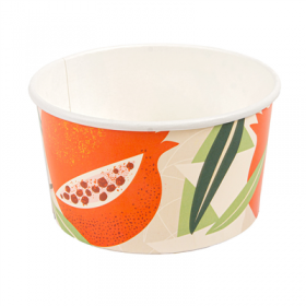 POTS À GLACES "AMALFI" 150 ML 250 + 18 PE G/M2 Ø8,5x4,5 CM BLANC CARTON (2000 UNITÉ)
