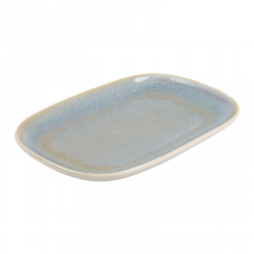 ASSIETTES RECTANGULAIRES "FALL" "AKALA"  20x13x1,9 CM PERLE PORCELAINE (6 UNITÉ)