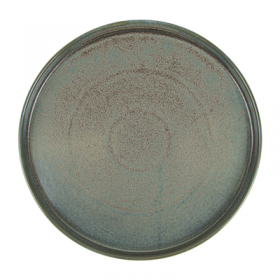 ASSIETTES PLATES "RUSTY" "AKALA"  Ø 26,5x2,5 CM OXYDE PORCELAINE (3 UNITÉ)