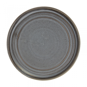 ASSIETTES PLATES "URBAN" "AKALA"  Ø 18,5x1,6 CM CIMENT PORCELAINE (6 UNITÉ)