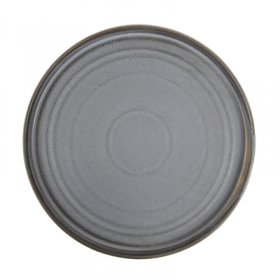 ASSIETTES PLATES "URBAN" "AKALA"  Ø 27,5x2,2 CM CIMENT PORCELAINE (3 UNITÉ)