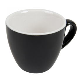 TASSES CAFÉ "AKALA" 80 ML Ø6,3/3,5x6 CM NOIRE/BLANC PORCELAINE (6 UNITÉ)