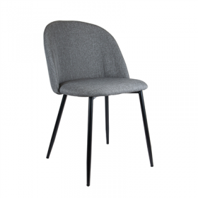 CHAISE "SUPRA-TEK"  52x50x78 CM GRIS POLYESTER (4 UNITÉ)