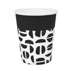 GOBELETS BOISSONS CHAUDES 1 PAROI "JAVA" 240 ML 280 + 18 PE G/M2 Ø8/5,6x9,2 CM BLANC CARTON (1000 UNITÉ)