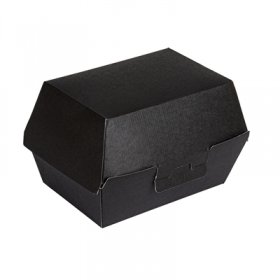 BOÎTES "LUNCH BOX" "THEPACK" 275 G/M2 22x13,5x9 CM NOIR CARTON ONDULÉ NANO-MICRO (300 UNITÉ)