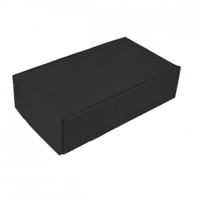 COFFRETS 2 BOUTEILLES THEPACK  34x18,5x9 CM NOIR CARTON MICROCANAL (50 UNITÉ)