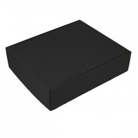 COFFRETS 3 BOUTEILLES THEPACK  34x28x9 CM NOIR CARTON MICROCANAL (30 UNITÉ)