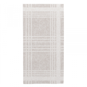 SERVIETTES PLIAGE 1/8 "X-SOFT" "MADRAS I" 65 G/M2 40x40 CM GRIS AIRLAID (700 UNITÉ)