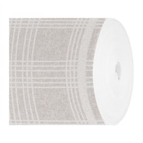 "TÊTE-À-TÊTE" PRÉ. 120CM (20 FEU.) "X-SOFT" "MADRAS I" 65 G/M2 0,40x24 M GRIS AIRLAID (6 UNITÉ)