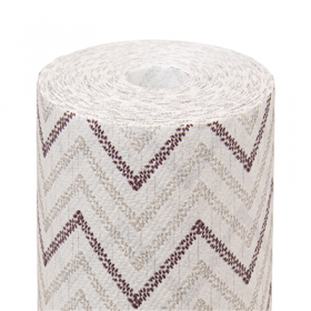 "TÊTE-À-TÊTE" PRÉ. 120CM (20 FEU.) "CHEVRON" 55 G/M2 0,40x24 M GRIS/MARRON AIRLAID (6 UNITÉ)