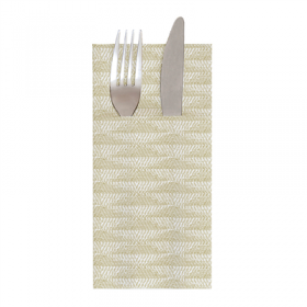 SERVIETTES KANGOUROU "MIST" 55 G/M2 40x40 CM KAKI AIRLAID (700 UNITÉ)