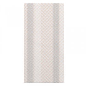 SERVIETTES PLIAGE 1/8 "LIKE LINEN - MADRAS III" 70 G/M2 40x40 CM GRIS/ABRICOT SPUNLACE (600 UNITÉ)