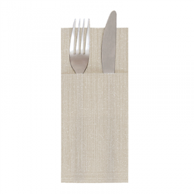 SERVIETTES "CANGURITO" "X-SOFT" "DUNE" 65 G/M2 33x40 CM TAUPE AIRLAID (700 UNITÉ)