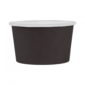 PETITS POTS  50 ML (1,6 oz) 210 + 18 PE G/M2 Ø6/5x3,1 CM NOIR CARTON (1000 UNITÉ)