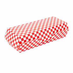 BOÎTES "PANINI" THEPACK "RED FITIPALDI"  26,5x12,2x7 CM ROUGE/NATUREL CARTON NANO-MICRO (300 UNITÉ)