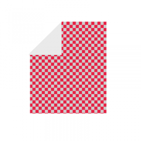 PAPIER INGRAISSABLE BASKET "FITIPALDI" 35+20 G/M2 31x38 CM ROUGE PARCHEMIN + ALUMINIUM (1000 UNITÉ)