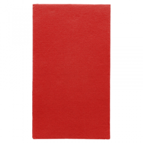 SERVIETTES ECOLABEL P. 1/6 "DOUBLE POINT" 18 G/M2 30x40 CM ROUGE OUATE (1500 UNITÉ)