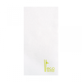 SERVIETTES P.1/8 "ECO-BAMBOO" 70 G/M2 40x40 CM BLANC BAMBOU (600 UNITÉ)