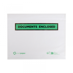 ENVELOPPES AUTOCOLLANTES POUR E-COMMERCE PORTE-DOCUMENTS OUVERTURE PAR LE HAUT  16,8x13 CM int. BLANC CELLULOSE (1000 UNITÉ)