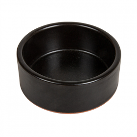 RÉCIPIENTS EN FAÏENCE  75 ML Ø 7,5x2,9 CM NOIR CERAMIQUE (30 UNITÉ)