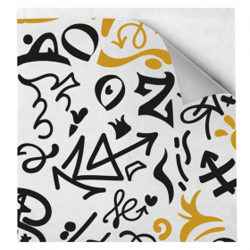 PAPIER INGRAISSABLES OUVERT 2 CÔTÉS PFAS FREE "GRAFFITI" 35 G/M2 16x16,5 CM BLANC PARCH.INGRAISSABLE (500 UNITÉ)