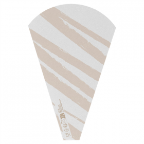 CÔNES CRÊPES THEPACK "ZEBRA"  12x2,5x19 CM BLANC CARTON NANO-MICRO (2000 UNITÉ)