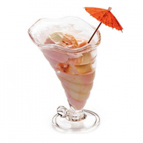 COUPES À GLACE BPA FREE 390 ML Ø 12,3/8,3x17,6 CM TRANSPARENT SAN (24 UNITÉ)