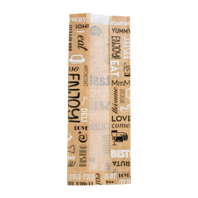 SACHETS AVEC FENÊTRE PFAS FREE "PAROLE - JUST PAPER" 38 G/M2 9+5x23 CM NATUREL PARCH.INGRAISSABLE+PAPIER CRISTAL (250 UNITÉ)