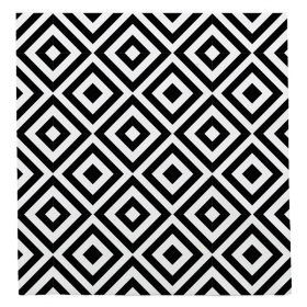 SERVIETTES LIKE LINEN "VERTEX" 70 G/M2 40x40 CM BLANC/NOIRE SPUNLACE (600 UNITÉ)